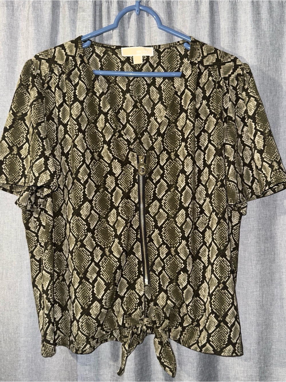 Michael Kors Snake Skin Print Blouse